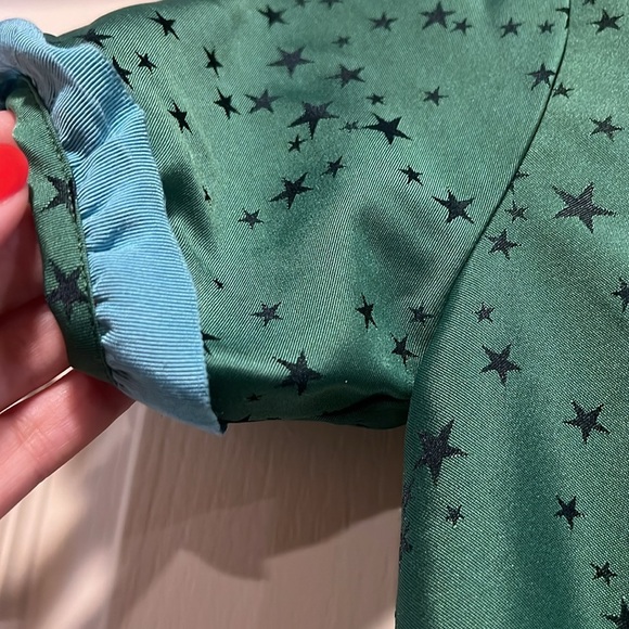 Matilda Jane Constellation Little Girl Dress in Green and Turquoise - Picture 8 of 11